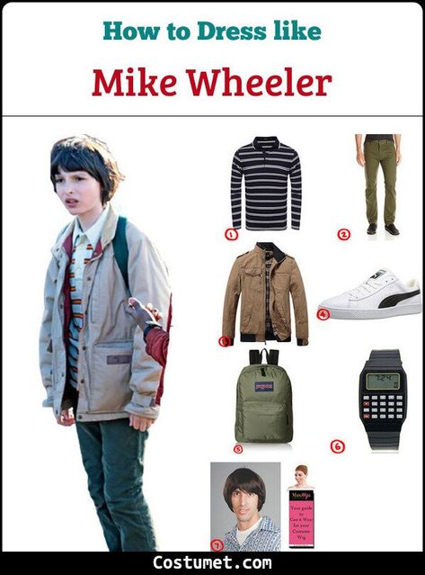 Mike Wheeler (Stranger Things) Costume for Cosplay & Halloween 2021 Mike Wheeler Costume, Stranger Things Outfit Men, Stranger Things Costume, Stranger Things Outfit, Stranger Things Mike, Diy Halloween Costumes For Kids, Outfit Png, Stranger Things Season, Popular Outfits