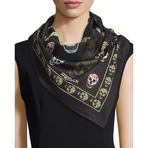 Alexander McQueen Cotton Skull Scarf (420 CAD) ❤ liked on Polyvore featuring accessories, scarves, cotton scarves, skull scarves, alexander mcqueen, cotton shawl and alexander mcqueen scarves Cotton Scarves, Cotton Shawl, Skull Scarf, Designer Scarves, Cotton Scarf, Top Designer Brands, Alexander Mcqueen Scarf, Different Styles, Designing Women