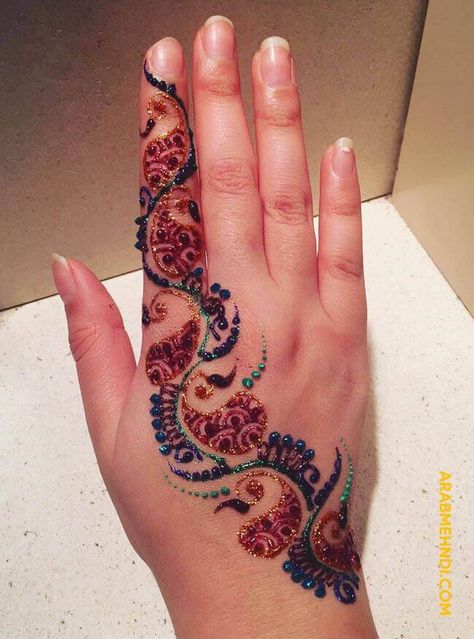 50 Glitter Mehndi Design (Henna Design) - October 2019 Heena Mehandi Design, Glitter Mehndi, Arabic Mehendi Design, Best Mehndi Design, Mehndi Design Bridal, Glitter Henna, Arab Mehndi, Arabic Mehendi, Arabic Mehendi Designs