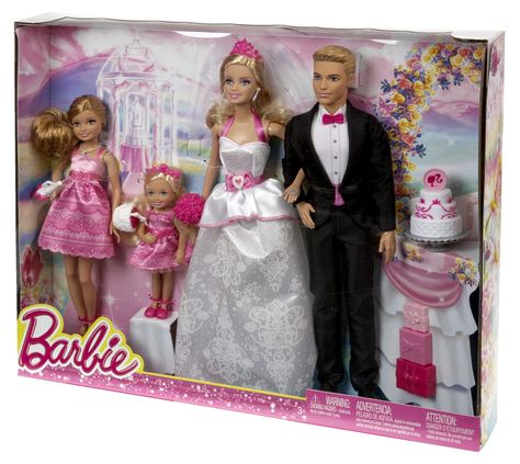 *2012 Wedding day Stacie, Chelsea, Barbie & Ken dolls 2 #BJR08 2000s Website, Barbie And Ken Wedding, Chelsea Barbie, 2012 Wedding, Best Christmas Toys, Ken Dolls, Barbie Doll Set, Barbie Sisters, Barbie Sets