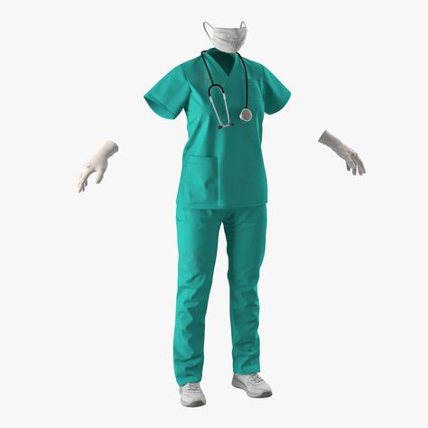 Surgeon Female, Surgeon Outfit, Female Surgeon, Hand Drawn Icons, Female Dress, Real Model, 3ds Max Models, Graphic Design Photography, Tee Outfit