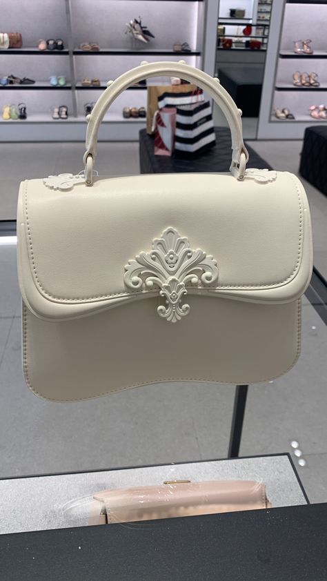 Charles And Keith Bags Handbags, Charles And Keith Bags, Fancy Items, Charles And Keith, Backpack Handbag, Dream Bags, White Handbag, Prom Ideas, Charles Keith