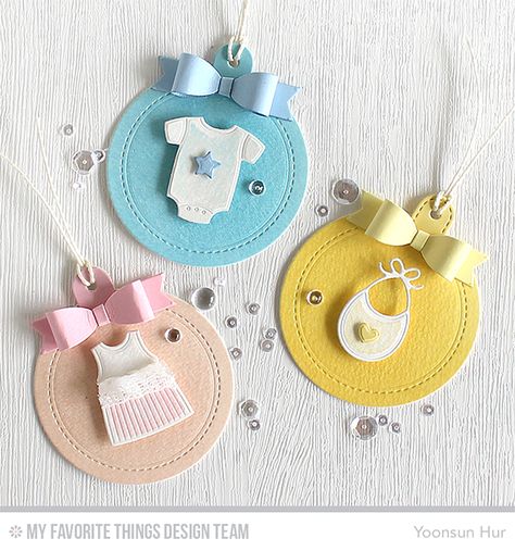 Baby Gift Tags, Creative Clips, Baby Cards Handmade, Tag Ideas, Birthday Scrapbook, Handmade Gift Tags, Shower Bebe, Mft Stamps, Baby Album