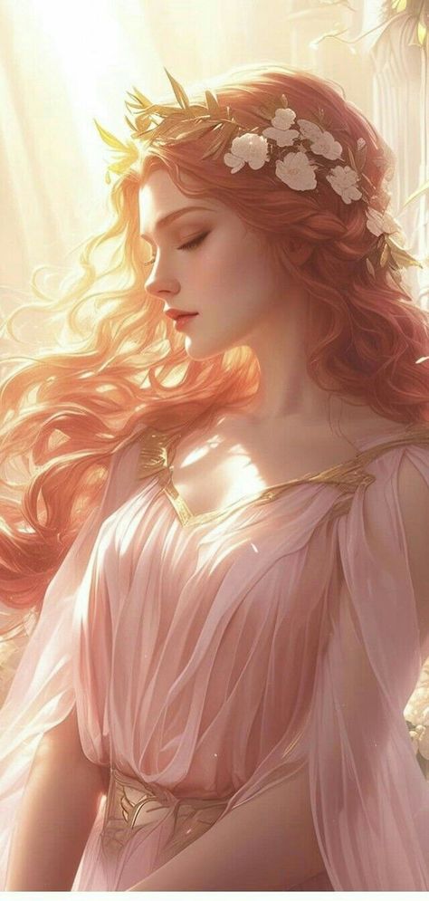 Aphrodite Painting, Persephone Greek Goddess, Aphrodite Art, Persephone Art, Persephone Goddess, Aphrodite Aesthetic, Walpapers Cute, Aphrodite Goddess, Anime Show