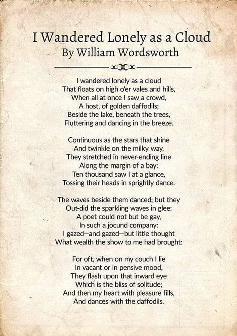 William Wordsworth Poems, Poems By Famous Poets, Poems In English, Meaningful Poems, Poetry Journal, Rumi Love Quotes, Great Poems, Likeable Quotes, William Wordsworth