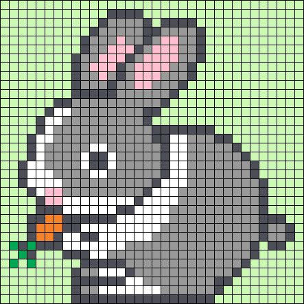 Diy Sy, Easter Ornaments, Graph Paper Drawings, Graph Crochet, Fuse Bead Patterns, Crochet Easter, Pix Art, Animal Cross Stitch Patterns, Tapestry Crochet Patterns