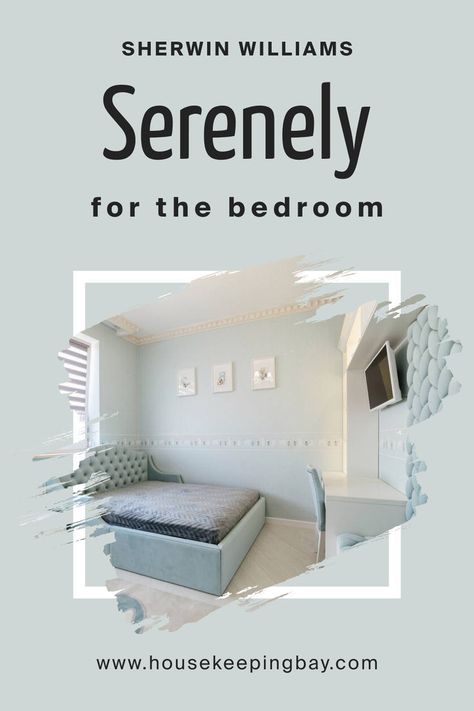 Serenely SW 9632    for the Bedroom by Sherwin-Williams Drift Of Mist, Sand Paint Color, Benjamin Moore Bedroom, Sherman Williams, Anew Gray, Sherwin Williams White, Repose Gray, Agreeable Gray, Paint Color Schemes