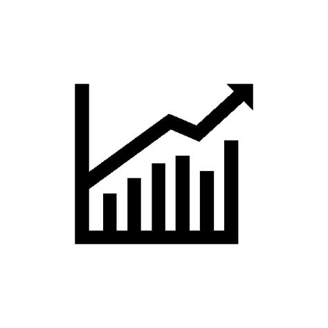 Stocks graphic for business stats free icon Stats Aesthetic, Stocks Aesthetics, Stephanie Archer, Logo Moodboard, Robot Logo, Highlight Ig, Logo Design App, Creative Wall Painting, Medieval Aesthetic