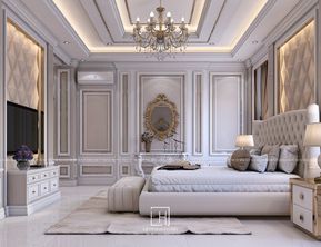 INTERIOR DESIGN IN PHNOM PENH on Behance Traditional Bedroom Design, Artist Bedroom, Interior Design Per La Casa, Bedroom Interior Design Luxury, Modern Luxury Bedroom, Classic Bedroom, Bedroom Bed Design, Modern Bedroom Design, Design Del Prodotto