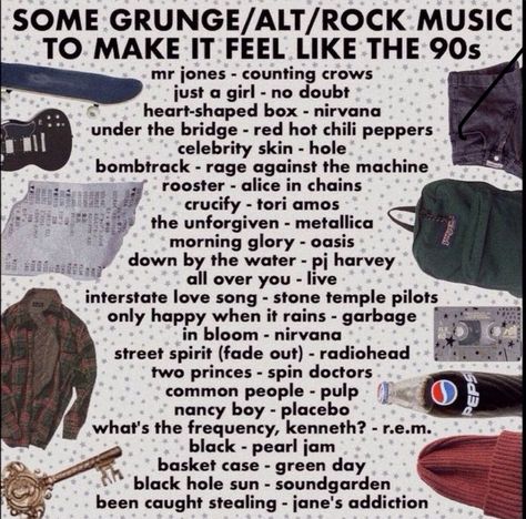 90s Grunge Playlist, Song Recommendations Rock, Grunge Playlist, Indie Band Aesthetic, Indie Music Playlist, Song Recs, Music Recs, Playlist Ideas, Music Nerd