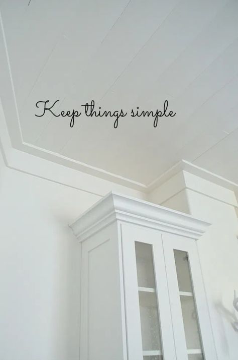 Farmhouse Trim, Ceiling Trim, Modern Kitchen Remodel, Above Cabinets, Crown Moldings, House Trim, Cottage Kitchens, Cottage Kitchen, Crown Molding