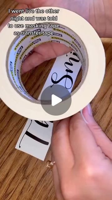 Cricut Crafty Tips | Hacks | Tutorials on Instagram: "Masking tape is another real game change. Let me know in the comments, Masking tape or Transfer tape??
Also share with friends and save video for later.

Follow @cricutcraftytip for more cricut tips and hacks.

Video credits to @novajoco (tiktok)

.
#cricutexploreair #cricutprojects #cricutcreations #cricutmademedoit #cricutmade #intags #cricutlife #cricuteasypress #cricutsvgfiles #cricutdesigns #cricutcrafting #cricut #cricutjoy #cricutlove #cricutmaker #cricutcraft #cricutaddict #cricuteverywhere #cricutexplore #cricutuk #cricutmakercrafts #cricutmachine #cricutdesignspace #cricutcrafts #cricutsvg #cricutdesign #cricutexploreair2 #cricutcreated #cricutproject #cricutvinyl" Cricut Transfer Tape Tips, Transfer Tape Hack, Cricut Hacks, Cricut Explore Projects, Cricut Tips, Game Change, Save Video, Cricut Craft, What To Use