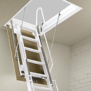 Heavy-Duty Attic Pulldown Stairs | Commercial Attic Ladders Drop Down Attic Stairs, Pull Down Attic Stairs, Stairs Commercial, Attic Stairs Pull Down, Attic Ladders, Stair Ladder, Attic Ideas, Attic Ladder, Loft Ladder