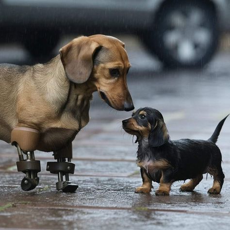 Dachshund Puppies Aesthetic, Dachshund Dog Aesthetic, Aesthetic Sausage Dog, Aesthetic Dachshund, Aesthetic Daschund, Weiner Dog Puppies, Dog Emotions, I'm Not Perfect, Birthday Dog