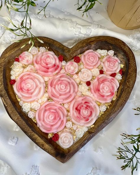 Wooden heart bowl candle filled with soy wax roses and spun sugar-berries fragrance!! #completegraceco #wilkescountybusiness #northwilkesboro #wilkescounty #wilkesboro #valentines #galentinesday #loveday❤️ #smallbusiness #laboroflove❤️ Carved Bowl, Valentine Candles, Spun Sugar, Heart Bowl, Diy Candles Scented, Heart Shaped Bowls, Heart Candle, Bowl Candle, Wood Bowl