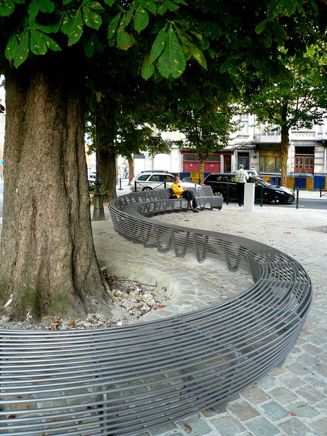 bench, outdoor seating, bench seating, seating wave Public Space Design, Seating Ideas, Public Seating, Landscape Elements, Metal Bench, Urban Furniture, Bench Designs, Street Furniture, Parking Design