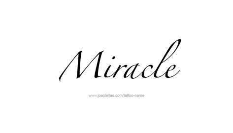 Miracle Name Tattoo Designs Miracle Tattoo Ideas, Believe In Miracles Tattoo, Quotes On Miracles, Miracle Tattoo, Tiny Miracles Quote, Personal Thoughts, Name Tattoo Designs, Name Tattoo, Name Tattoos