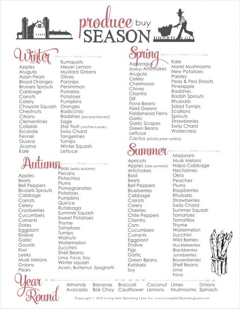 Use this handy printable chart for knowing which vegetables to buy when! Or, if you are wondering when to buy organic, print this reference guide for the “Clean 15” and “Dirty Dozen.” Produce By Season, Seasonal Produce Chart, Produce List, Pear Varieties, Seasons Chart, Seasonal Produce Guide, Chayote Squash, Whats In Season, Seasonal Produce