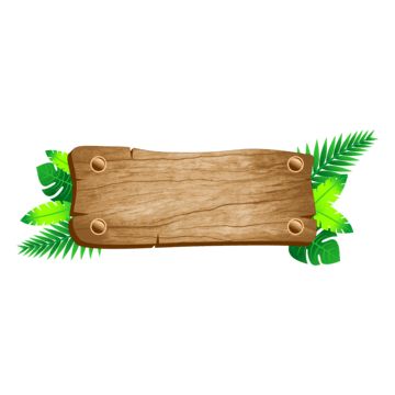 Wooden Illustration, Tropical Png, Wood Png, Plant Frame, Tropical Frames, Summer Plant, Leaf Png, Framed Leaves, Leaf Frame