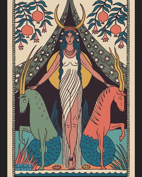 Mike Willcox on Instagram: “The High Priestess” Celtic Cross Tarot Spread, Celtic Cross Tarot, 동화 삽화, The High Priestess, Tarot Spread, High Priestess, Tarot Cards Art, Tarot Art, Cards Art