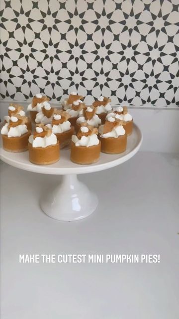 Costco Pumpkin Pie, Holiday Recipies, Whipped Pumpkin, Thanksgiving Pumpkin Pie, Mini Pumpkin Pies, Sweet Treats Desserts, Favorite Pie, Homemade Whipped Cream, Mini Pies