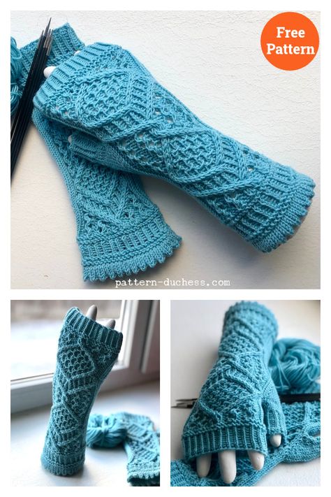 Fancy Fingerless Gloves Free Knitting Pattern Lace Fingerless Gloves Knitting Pattern, Cable Fingerless Gloves, Fingerless Gloves Knitted Pattern, Lace Fingerless Gloves, Fingerless Gloves Crochet Pattern, Gloves Pattern, Fingerless Mitts, Crochet Fingerless Gloves, Fingerless Gloves Knitted