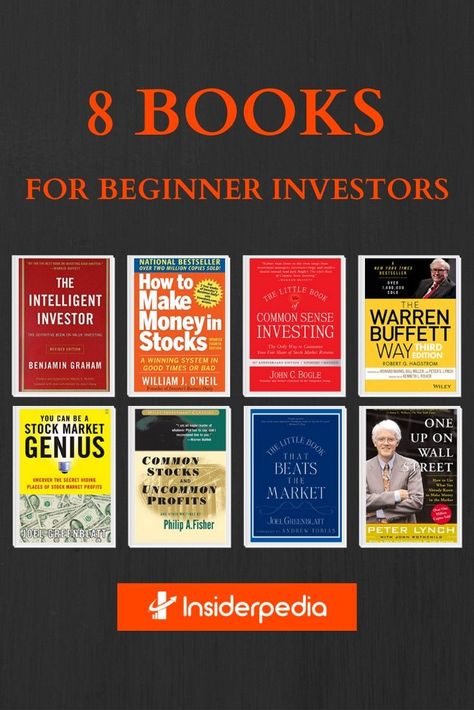 8 Books for Beginner Investors Best Stock Market Books, Books For Stock Market, Books On Stock Market, Stock Market Learning, Books For Beginner, Stock Market Books, Financial Books, Trading Books, Mindset Books