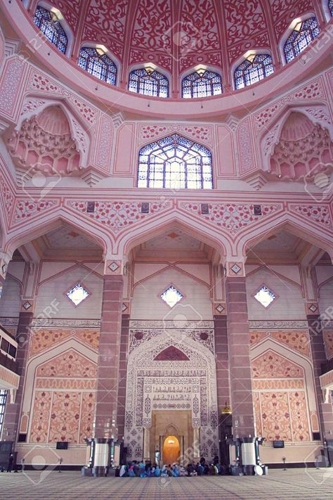 Aseel Core, Putra Mosque, Pink Mosque, South Asian Aesthetic, Moroccan Home Decor, Moroccan Home, Moroccan Homes, Asian Aesthetic, Putrajaya