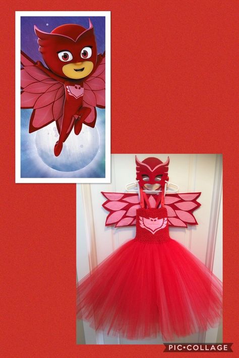 Owlet Costume, Owlette Wings, Owlette Costume, Pj Masks Birthday Party, Pj Mask Party, Owl Costume, Diy Tutu, Mask Diy, Halloween 2015