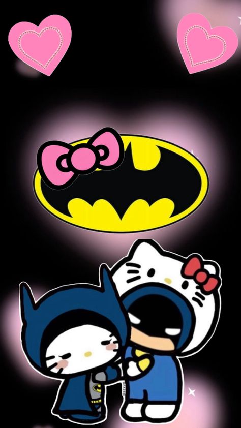 Batman Halloween, Batman Drawing, Best Friend Wallpaper, Whatsapp Wallpaper Cute, Hello Kitty Crafts, Batman Wallpaper, Hello Kitty Art, Friends Wallpaper, I Love My Girlfriend