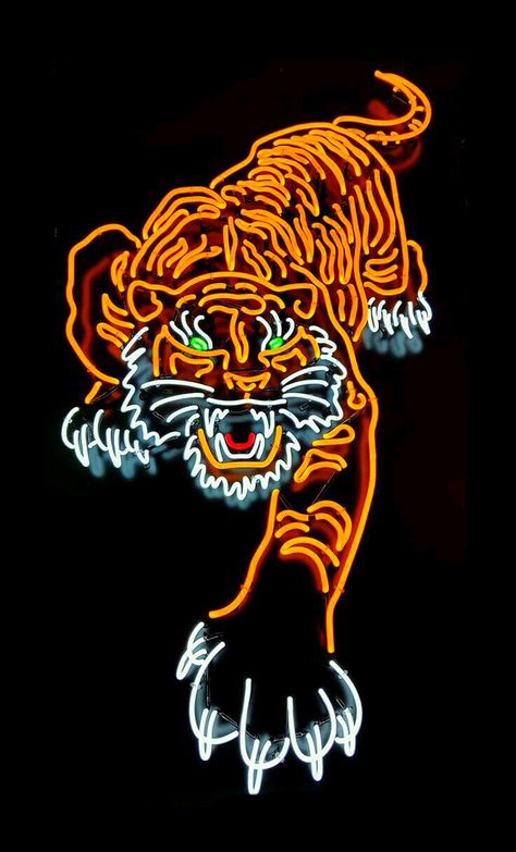 neon Neon Tiger, Hypebeast Wallpaper, Neon Nights, Neon Aesthetic, Neon Wallpaper, A Tiger, Neon Art, Arte Animal, Aesthetic Iphone Wallpaper