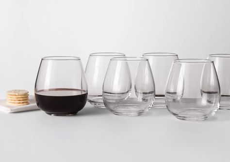 Aesthetic Wine Glasses, Aesthetic Wine, Stemless Champagne Flutes, Nice Glasses, Willow Park, Timeless Kitchen, White Wine Glasses, Red Wine Glasses, Crystal Glassware