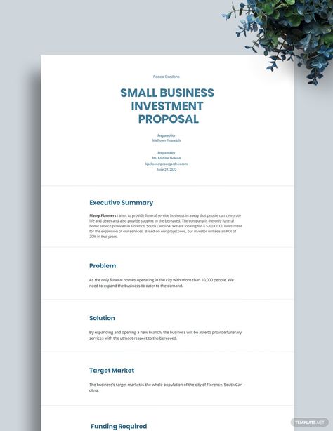 Small Business Proposal Template Business Investment Proposal, Business Proposal Template Free Download, Free Business Proposal Template, Business Proposal Sample, Small Scale Business, Job Applications, Business Continuity Planning, Proposal Sample, Funny Postcards