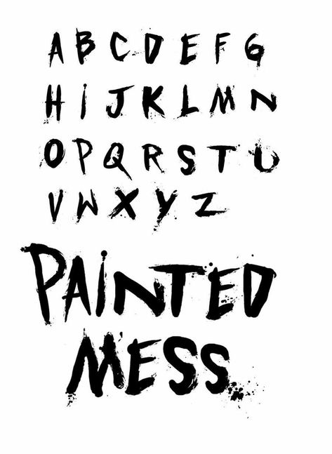 Messy Handwriting Font, Messy Fonts, Punk Typography, Punk Font, Messy Handwriting, Edgy Fonts, Scary Font, Graffiti Font, Stylish Fonts