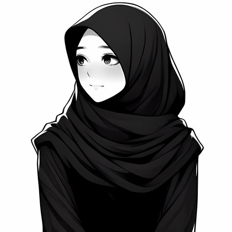 Pp Anime Hijab, Foto Coupel, Pfp Hijab, Hijabi Drawing, Hijabi Anime, Hijab Anime, Anime Hijab, Anime Cat Boy, Cat Profile