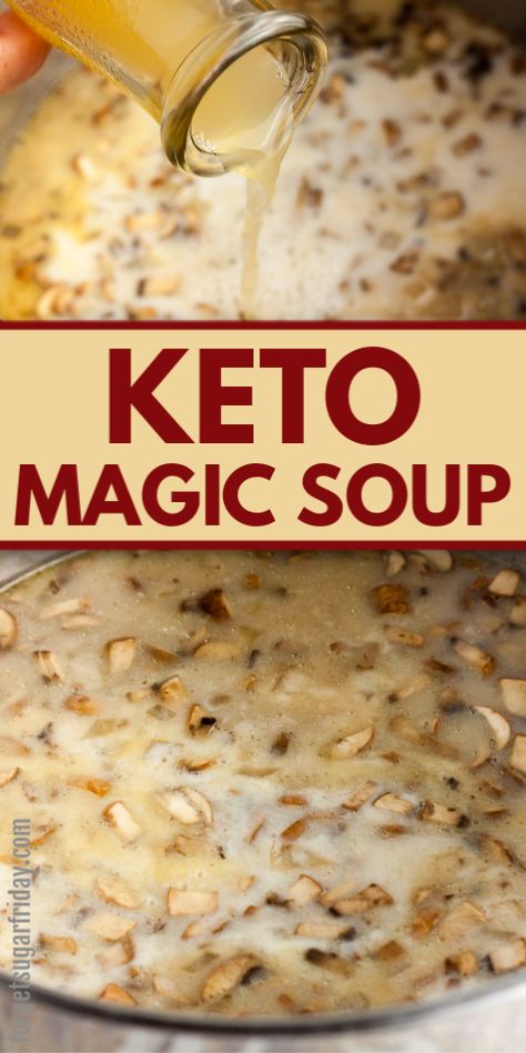 Magic Soup, Low Carb Soup Recipes, Keto Lunch, Keto Soup, Recetas Keto, Low Carb Soup, Makanan Diet, Keto Cooking, Keto Meal Prep