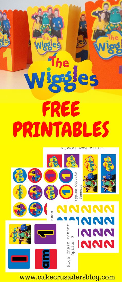 The Wiggle Birthday party decoration.  Awesome Free printables and some great ideas Wiggles Birthday Party, Free Printable Images, Diy Birthday Crafts, Box Clipart, Wiggles Birthday, Birthday Theme Decoration, 50th Birthday Party Decorations, Gratis Printables, Girls Party Decorations