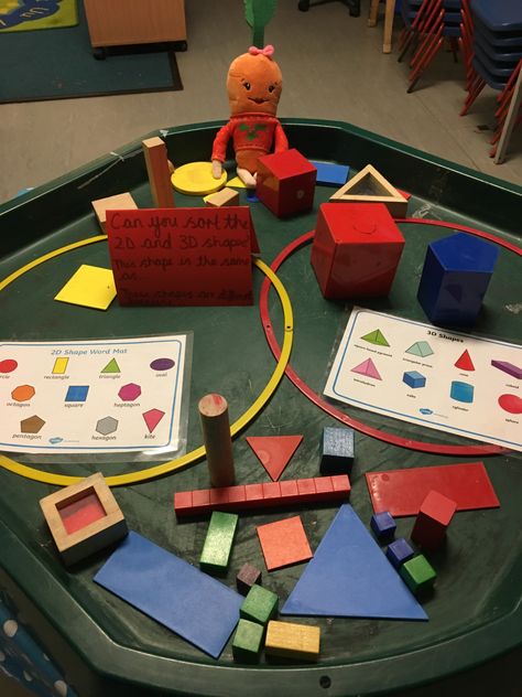 Shape sorting activity EYFS maths Math Shapes, 3d Shapes Activities, Shape Sorting Activities, Sort By Size, 2d Shapes Activities, Shapes Lessons, William Henry Harrison, Shape Activities, Numeracy Activities