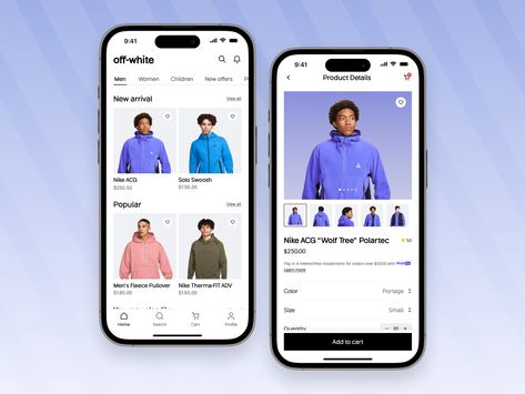 Off-White: A  Luxury E-commerce Mobile App Design by Shahid Miah UI UX Designer E Commerce App Mobile Ui, E Commerce App, E-commerce App, Ui Ux App, Ui Ux Designer, Splash Screen, Ux Designer, Mobile App Design, Shopping App