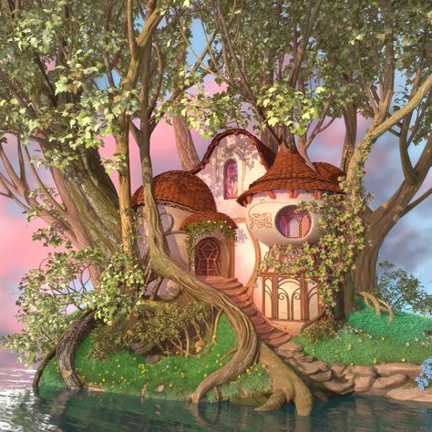 Enchanted Movie, Giselle Enchanted, Disney Enchanted, Cartoon House, Isometric Art, Tower Of Terror, Substance Painter, Fairy Aesthetic, Disney Live Action