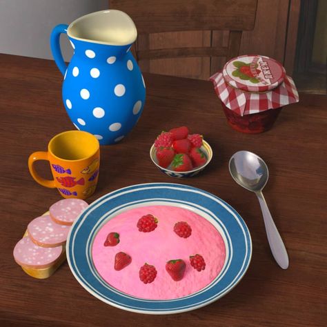 Yum! I'm extra hungry today so I got Bear to make me a big breakfast, strawberries are my favourite! Now I'm ready for my busy day, I'm… | Instagram post from Masha And The Bear Official (@mashaandthebear) Cooking For Dummies, Bear Recipes, Barbie Food, Fire Food, Food Cartoon, Food Clipart, Big Breakfast, Cute Snacks, Masha And The Bear