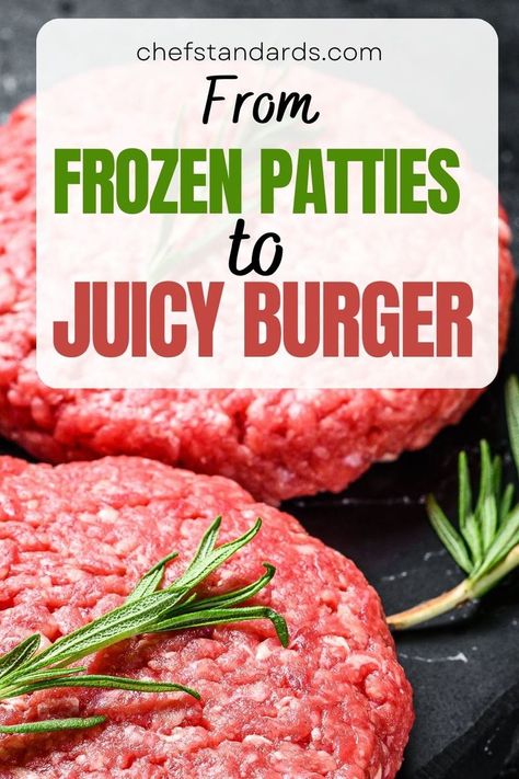 How to cook frozen hamburger patties to make one freshly delicious and juicy hamburger that will delight the taste buds of yours and your friends. Pan Fried Hamburgers, Oven Hamburgers, Frozen Burger Patties, Homemade Burger Patties, Making Burger Patties, Homemade Hamburger Patties, Burger Patty Recipe, Beef Patties Recipes, How To Cook Hamburgers