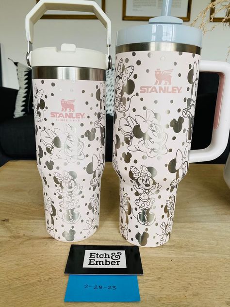 Minnie Mouse Stanley Iceflow 30oz … curated on LTK Disney Stanley Cup, Custom Stanley Tumbler, Engraved Tumblers, Stanley Cups, Engraved Tumbler, Water Bottle Design, Disney World Tips And Tricks, Water Bottle With Straw, Disney Home