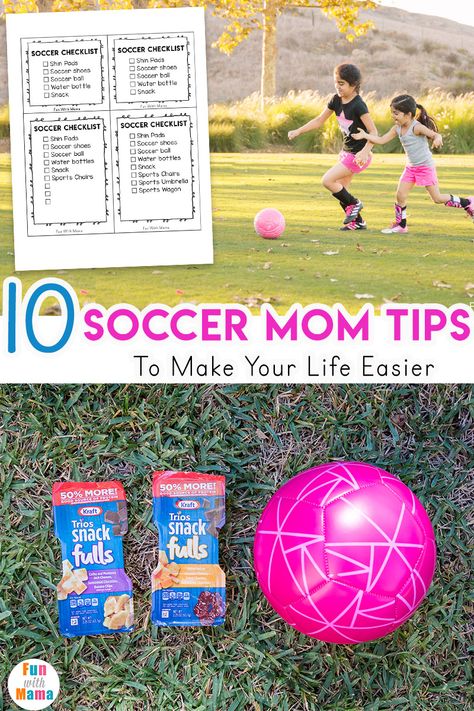 10 Soccer Mom Tips You Have To See! Soccer Game Snacks, Kids Sports Snacks, Soccer Team Mom, Kids Soccer Team, Soccer Snacks, Toddler Soccer, Soccer Games For Kids, Mom Checklist, Team Snacks