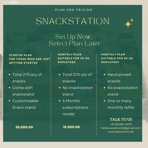 *UPGRADED OFFICE PANTRY* you guys have been asking and we’ve listened ! Meet our brand new “Snack station”, available now !! Subscription plan, healthy, bite-sized, and varieties to pick. Leave your office pantry update stress to us and we will ensure your office pantry is filled with some award-winning locally produced snacks. #awemonk #snackstation #snacks #snackstime #healthysnacks #subscription #snacking #newlaunch #bitesizesnacks #pricing #subscriptionplan #hr #humanresources #hrmanager Pantry Update, Snack Station, Snack Stand, Bite Size Snacks, Office Pantry, Hr Management, Local Produce, Bite Size, Human Resources