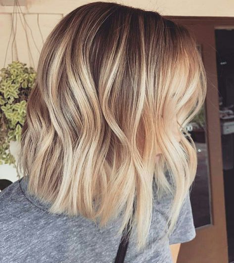 COLOR Longbob Hair, Balayage Straight, Balayage Straight Hair, Brunette Balayage, Blonde Short, Balayage Blonde, Warm Blonde, Dark Hair With Highlights, Balayage Hair Blonde