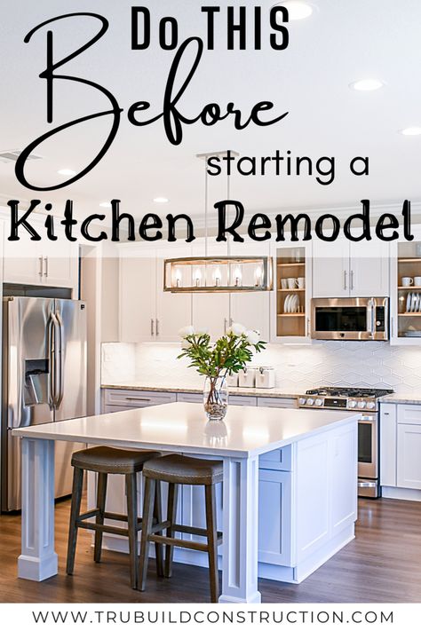 Kitchen Remodel Checklist, Tips To Save Money, Kitchen Remodel Inspiration, Frugal Living Tips, Kitchen Redo, Kitchen Reno, Living Tips, Kitchen Remodel Idea, Updated Kitchen