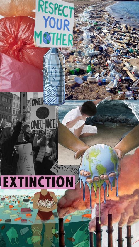 #miprimershuffle #myfirstshuffle Globalization Collage Ideas, Collage Competition Ideas, Collage About Globalization, Sustainability Zine, Globalization Collage, Underconsumption Core Aesthetic, Sustainable Moodboard, Pollution Collage, Environmental Collage