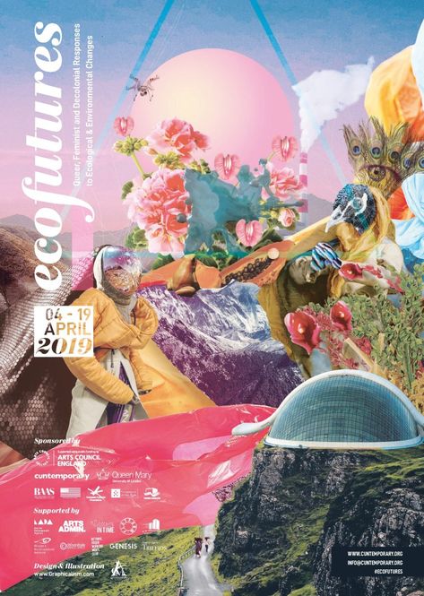 Ecofutures /// Festival Programme | CUNTemporary Concert Festival Poster, Festival Collage, Festival Music, Festival Website, Tropical House Music, Chill Mood, Surrealist Collage, Coachella Party, Fringe Festival