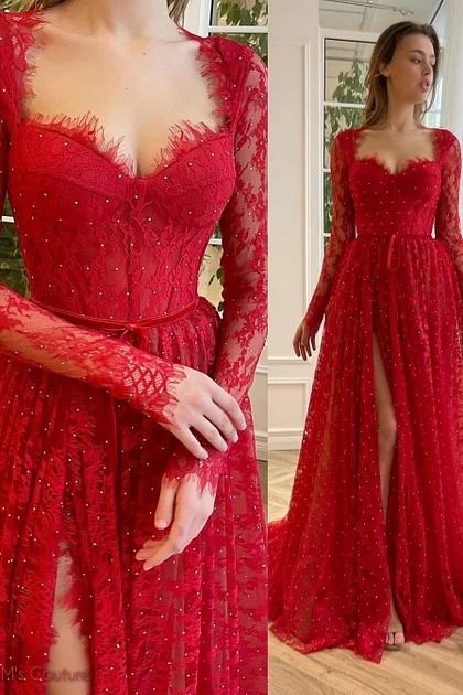 Ballbellas Red Dress Glitter, Prom Dress Long Sleeves, Glitter Prom Dress, Dress Glitter, Prom Dress Long, Long Red Dress, Long Sleeve Prom, Eve Dresses, New Years Eve Dresses